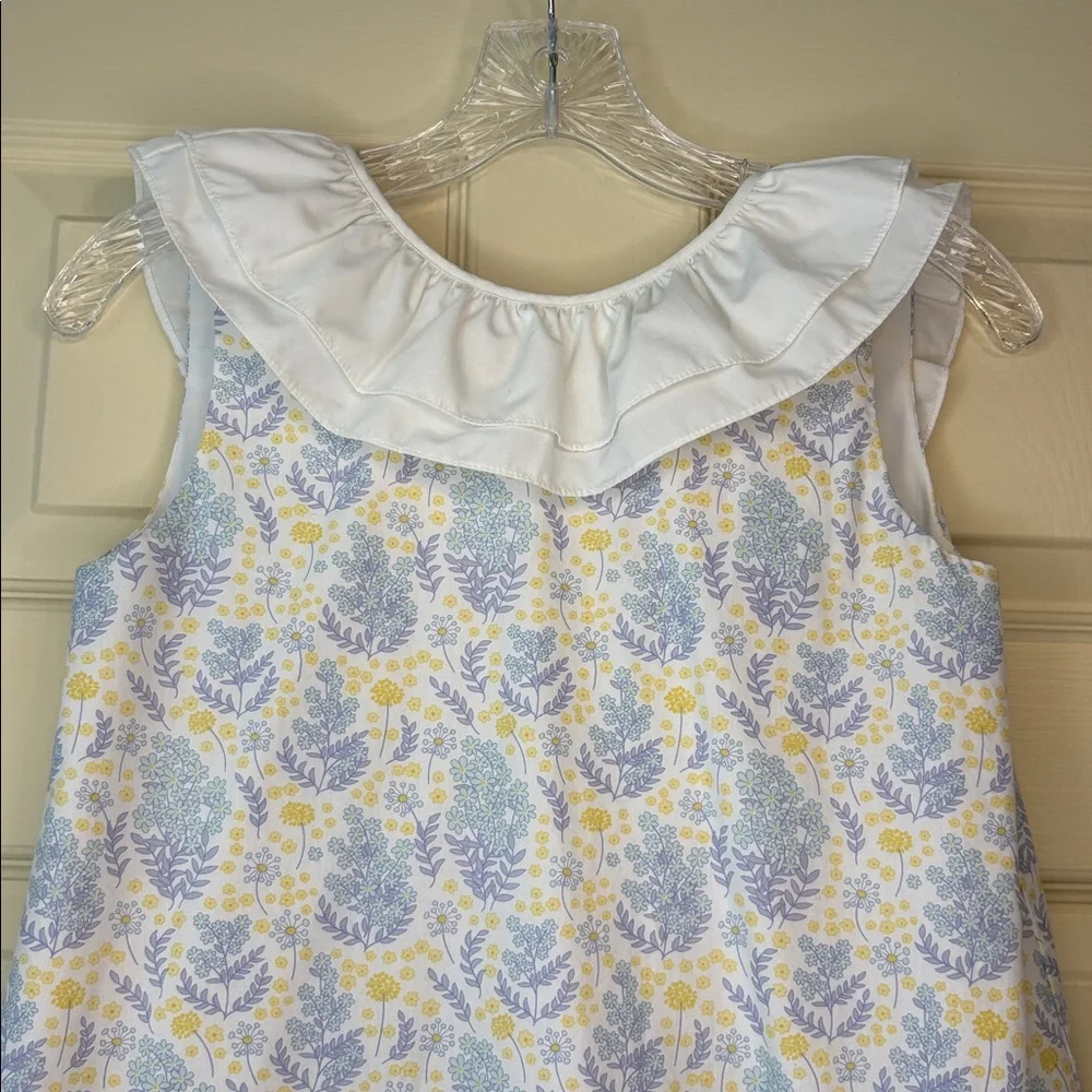 Shrimp and Grits Girls Ruffled Floral Sundress Spring Summer size 10